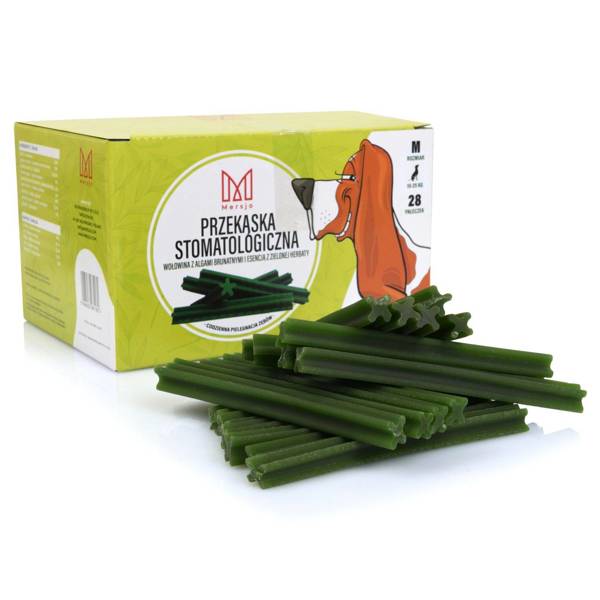 Przekąska stomatologiczna dla psów Dental Sticks M (10-25kg) 28 szt.