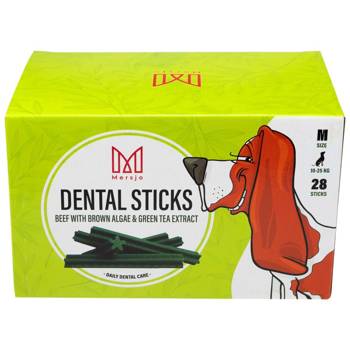 Przekąska stomatologiczna dla psów Dental Sticks M (10-25kg) 28 szt.