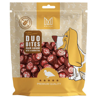 Duo Flavours Dog Treats – Duck Salami with Cranberry Mersjo 200g