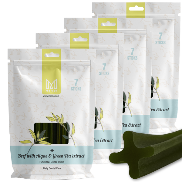 Mersjo Dental Sticks – Beef with Brown Algae and Green Tea Extract 28 pcs