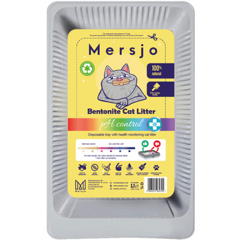 5x PH CONTROL disposable litter tray, bentonite cat litter with tray 5x2.7l + scoop