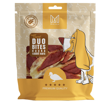 Przysmak dla psa Duo Smaków - Kaczka z Króliczym Uchem Mersjo 300g