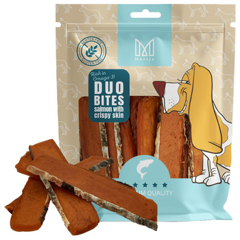 Duo Flavours Dog Treats – Salmon with Crispy Skin Mersjo 200g