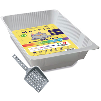 5x PH CONTROL disposable litter tray, bentonite cat litter with tray 5x2.7l + scoop