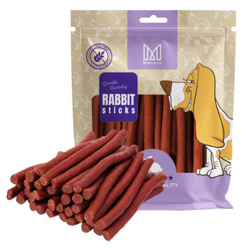 Dog treat - Mersjo soft rabbit sticks 500g