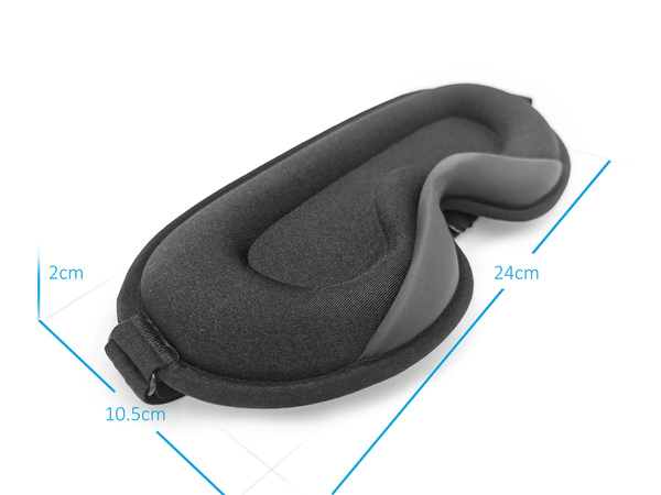 Opaska na oczy do spania, maska regulowana SLEEPY 3D