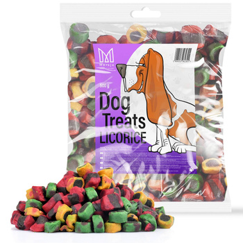 Dog treat - Mersjo meat training snacks liquorice 500g