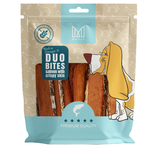 Przysmak dla psa Duo Smaków - Łosoś z Chrupiącą Skórką 200g