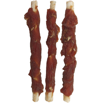 Rawhide chew  XXL 25cm with duck breast, dog treat, Mersjo, 240g