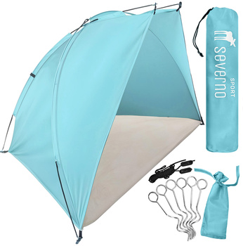 Duży namiot plażowy parawan na plażę półnamiot 220x120x120cm + pokrowiec