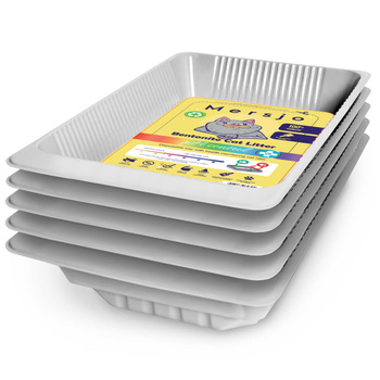 5x PH CONTROL disposable litter tray, bentonite cat litter with tray 5x2.7l + scoop