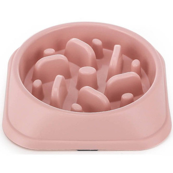 Slow Feeder Dog Bowl pink
