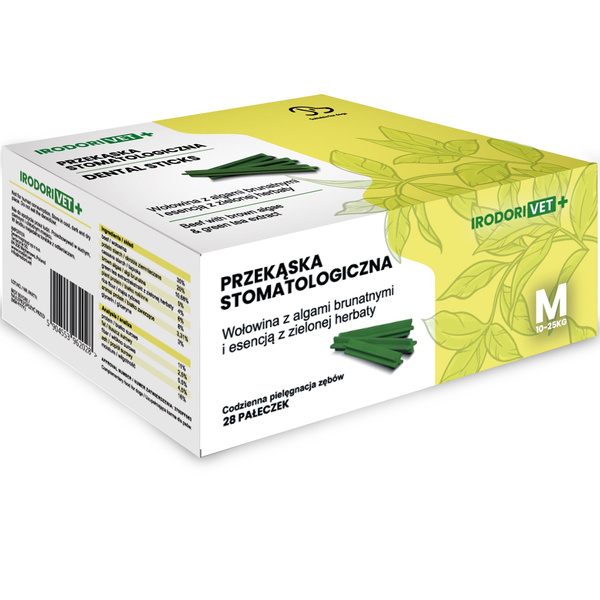 Przekąska stomatologiczna dla psów Irodori Vet Dental Sticks M (10-25kg) 28szt.
