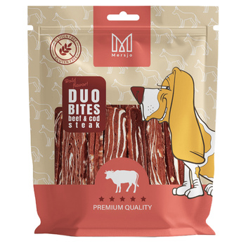 Duo Flavours Dog Treats – Beef Steak with Cod Mersjo 300g