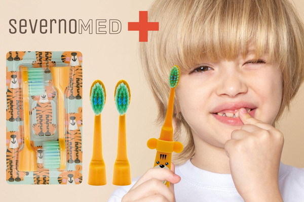 Końcówka do szczoteczki do zębów Baby Tiger 2 szt.