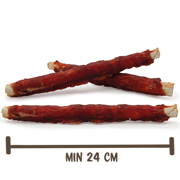 Rawhide chew  XXL 25cm with duck breast, dog treat, Mersjo, 240g