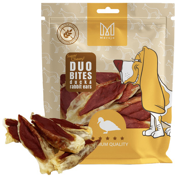 Duo Flavours Dog Treats – Duck with Rabbit Ear Mersjo 300g