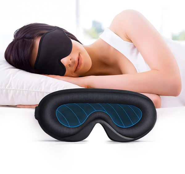 Opaska na oczy do spania, maska regulowana SLEEPY 3D