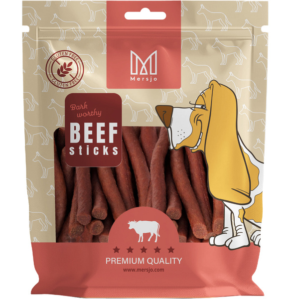Dog treat - Mersjo soft beef sticks 500g