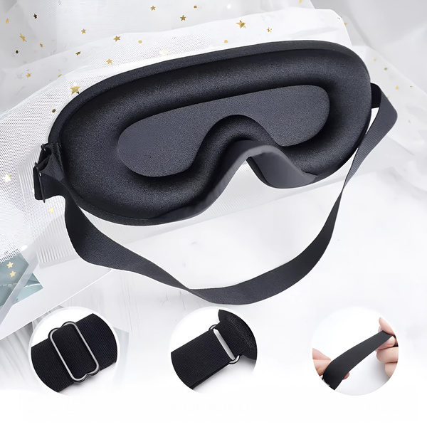 Opaska na oczy do spania, maska regulowana SLEEPY 3D