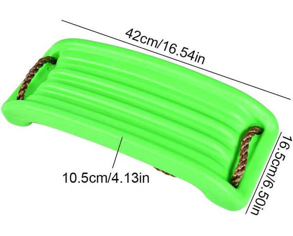Huśtawka ogrodowa dla dzieci plastikowa ZOYA zielona