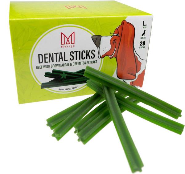 Przekąska stomatologiczna dla psów Dental Sticks L (od 25kg) 28 szt.