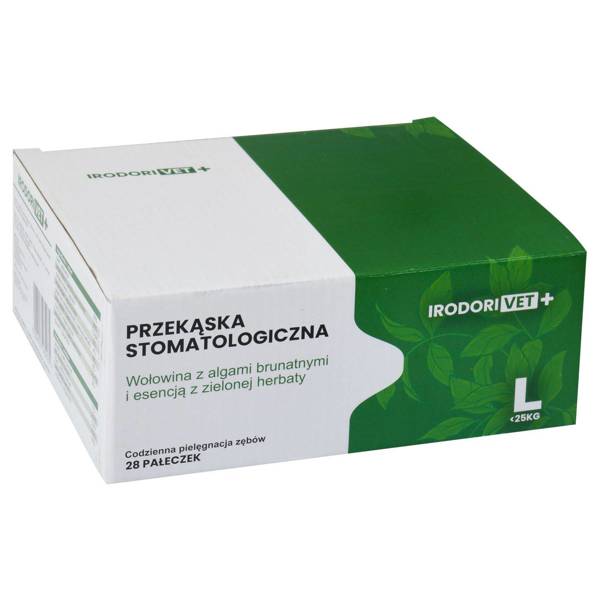 Przekąska stomatologiczna dla psów Irodori Vet Dental Sticks L (od 25kg) 28szt.